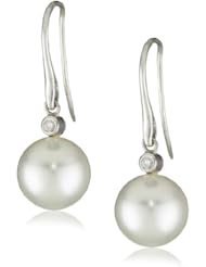 TARA Pearls 10X11mm White South Sea 18 Karat White Gold Earrings