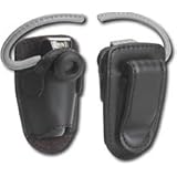Superior Universal Leather Pouch Holder for Bluetooth Headsets BLACK 31000BBR
