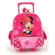 Disney Minnie Mouse Rolling Backpack -Kid Size Wheeled Backpack