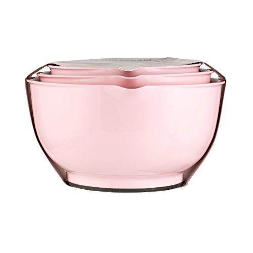 KitchenAid Classic Mixing Bowls (Pink, Set of 3) Home Garden Dining