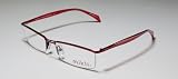 AUTHENTIC ALAIN MIKLI 809 56-19-140 RED/WHITE HALF-RIMLESS VISION CARE RX-ABLE PRESCRIPTION EYEGLASSES/GLASSES/FRAMES - designed in France