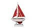 Hampton Nautical Pacific Sailer Red/Red Sails 9