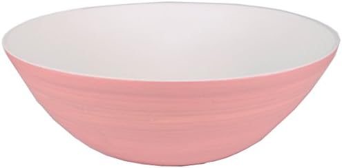 Vai Kiet Sakura Pink White Bowl Extra Large Modern Round (Pink and White)