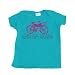Pink Bicycle Design Girl's Infant T-Shirt (Turquoise Blue) - 18 Months