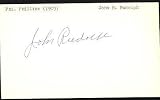 Dutch Rudolph Phillies Signed 3x5 Index Card JSA COA - MLB Cut Signatures