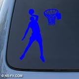 BASKETBALL - Hoops Sport - Car, Truck, Notebook, Vinyl Decal Sticker #1207 | Vinyl Color: Blue