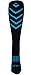 MOXY Socks Black with Cyan and Orange Ultimate VEKTR Premium Deadlift Full-Cushion Knee-High Socks