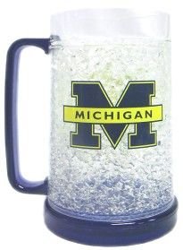Michigan Wolverines NCAA Crystal Freezer Mug
