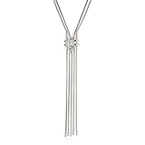 French Connection Opium Rhodium Crystal Deco Tassel