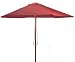 Outdoor Living : Market Umbrella 9-ft Terra Cotta with BONUS Umbrella String Light Set for Patio or Beach