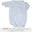 giggle Better Basics Baby Gowns, Organic Cotton - Set of 2, Blue