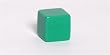 19mm (3/4") Opaque Square-edged Blank Dice, Green