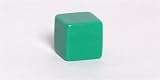 19mm (3/4") Opaque Square-edged Blank Dice, Green