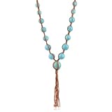 Chan Luu Graduated Turquoise Stones On Cotton Cord 