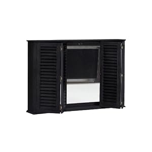 Savannah 56 Inch black Wall - Mount Flat - Screen TV Cabinet, 37.5Hx56W, ANTIQUE BLACK by Home Decorators Collection