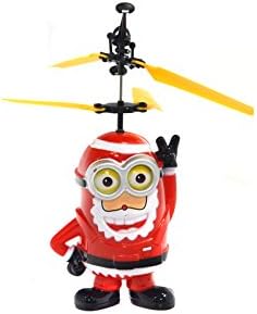 Flying Infrared Minion Santa Yellow Toy Vehicle Electronic Toy Helicopter Aircraft