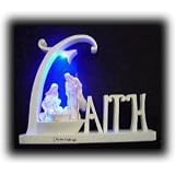Christmas Nativity Faith Lighted Sculpture Decoration
