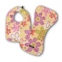 Cuddle Bee - Yellow Flower Bib and Burp Cloth Set