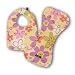 Cuddle Bee - Yellow Flower Bib and Burp Cloth Set