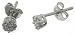 9ct White Gold Ladies 10pt Diamond Earrings