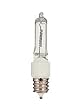 Eiko 49615 - Q500CL/MC-130V - 500 Watt JD Type Halogen Light Bulb, E11 Base (Mini Candelabra), 130 Volt Long Life