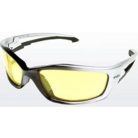 Edge Kazbek Safety Glasses, Black Frame - Yellow Lens by Edge Safety Eyewear