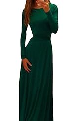 Round Neck Long Sleeves Brocade/Nylon  Evening Dress  With a Bow(s)