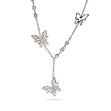 Eve's Addiction Butterflys and CZs by the Yard Necklace-CLEARANCE- FINAL SALE