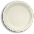 Stalkmarket 100% Compostable Sugar Cane Fiber Plate, 9-Inch, 500-Count Case