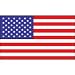 Papier-Fahne 'usa', 12 x 24 cm