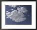A Deep Blue Sky with Bright Fluffy White Clouds Framed Art Poster Print, 22x18