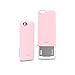 Slider 3-Layered TPU PC Storage Slot Sliding Case for iPhone 6S Plus / 6 Plus - Baby Pink