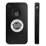 Apple iPhone 4 4S 4G Black Aluminum & Silicone Case Minnesota Twins