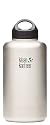 Klean Kanteen Wide Mouth Stainless Steel Water Bottle (64-Ounce)