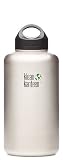 Klean Kanteen Wide Mouth Stainless Steel Water Bottle (64-Ounce)