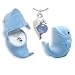 DOLPHIN Necklace in Blue Dolphin Gift Box - DOLPHIN Crystal Necklace