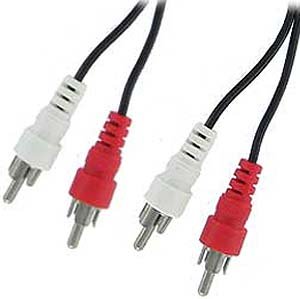 PCD Basics RCA Stereo Audio Cable - 25ft (7.6M)
