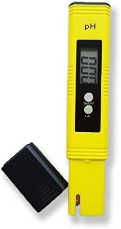Digital PH Meter,ESDAR High Accuracy Mini Water Quality Tester, Auto Calibration for Aquariums,Swimming Pools, PH 0-14.0 Measuring Range, 0.1PH Resolution (Yellow)
