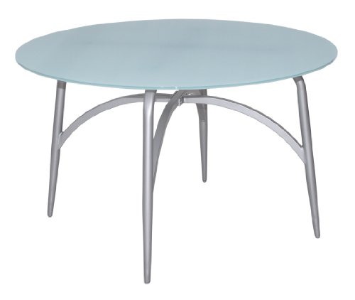 MBM 60.00.0411 Tisch Moreno Platin rund - Glas Ice, 120 cm