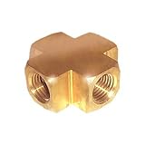 Air Locker FP44X 1/4 Inch Brass 4 Way Square Manifold