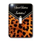 Edmond Hogge Jr Invitations - Leopard Sweet Sixteen Invitation - Light Switch Covers - single toggle switch