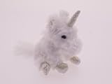 Plush Soft Toy Unicorn Keyring. 14cm.