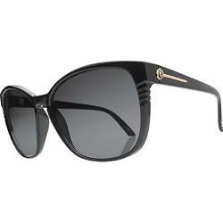 Electric Rosette Sunglasses - Electric Women's Polarized Sportswear Eyewear - Gloss Black/Grey Poly