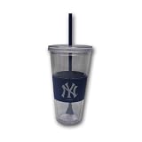 MLB New York Yankees Boelter Lidded Cold Cup with Straw