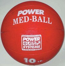8 lb. / 9″ diameter rubber power medicine ball