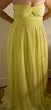 Stephanie Madesh Yellow Spring Sleeveless Gown Dress