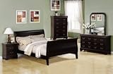 Louis Philippe Cappuccino w/Marble Top Bedroom Set by Coaster
