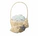 Ivy Lane Wedding Designs Eva Collection Flower Girl Basket, Ivory