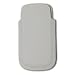 Original Handycop� Edel Etui W3 Wei� - ECHTLEDER Tasche aus echtem Leder - handvern�ht - passend f�r Nokia C3 C6