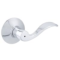 Schlage F40ACC625 Accent Privacy Lever, Bright Chrome